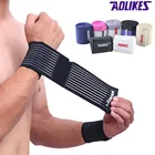 Хлопковый эластичный бандаж AOLIKES для фитнеса, 1 шт., ремешок на запястье, спортивный браслет, поддержка запястья в тренажерном зале, защита запястья, кистевой туннель