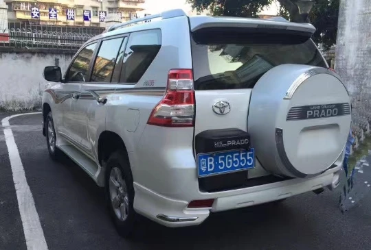 Для Toyota Cruiser Prado FJ150 FJ 150 2014-2017 АБС-пластик белый цвет задний угловой бампер