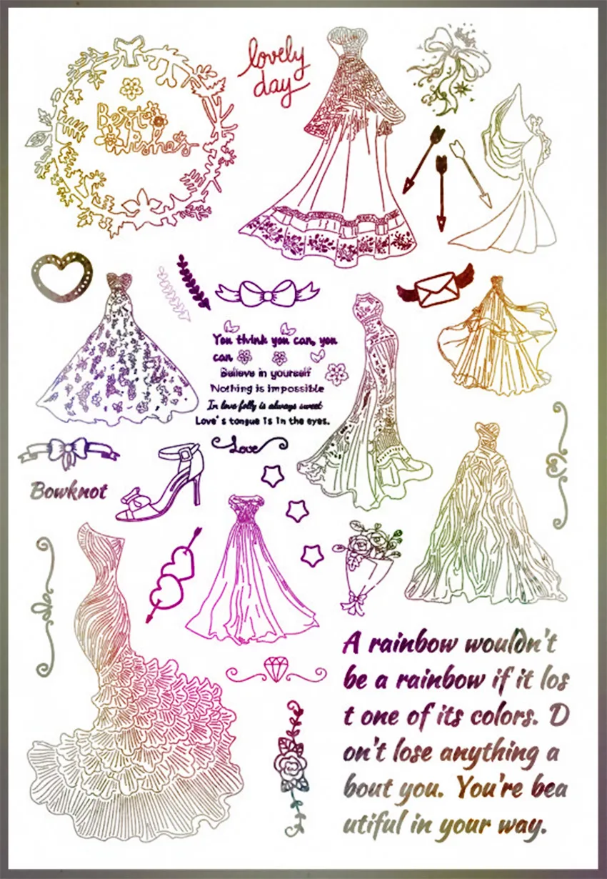 Горячая Распродажа Свадебный Алфавит русалки прозрачный штамп/силиконовый