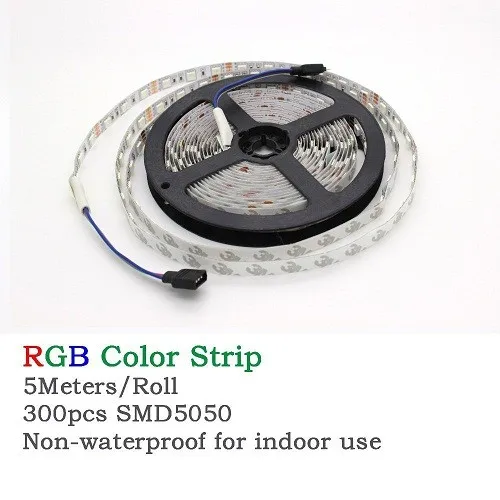 5 м RGB Светодиодная лента 5050 неводостойкая цветная светодиодсветильник 300