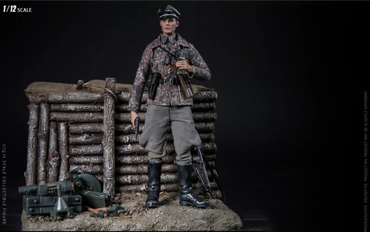Карманная элитная Серия 1/12 Второй мировой войны SS-Panzer Division Das eich PES003 немецкий с оружием двойная голова резьба полный набор фигурка