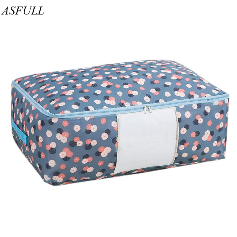 ASFULL Quilt Storage Bags Oxford Luggage L XL House Organizer for Waterproof Cabinet free shipping | Дом и сад
