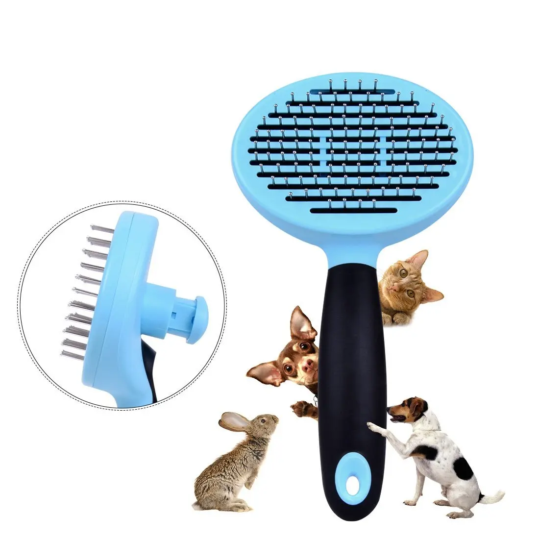 

Professional Dog Grooming Brush Comb Removes Tangled Mats Undercoat Pet Grooming Shedding Massage Tool for Large Dog with Hair