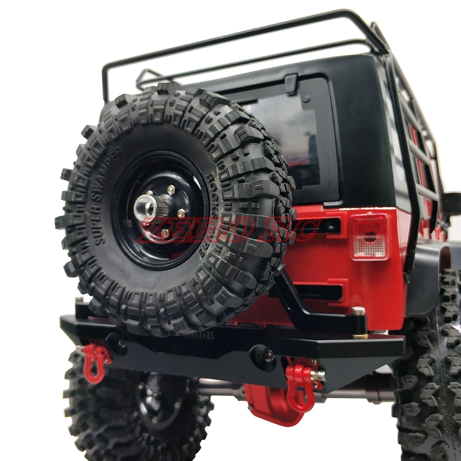 Металлический задний бампер с держателем светильник шин для 1/10 RC Crawler Car Axial SCX10 &amp
