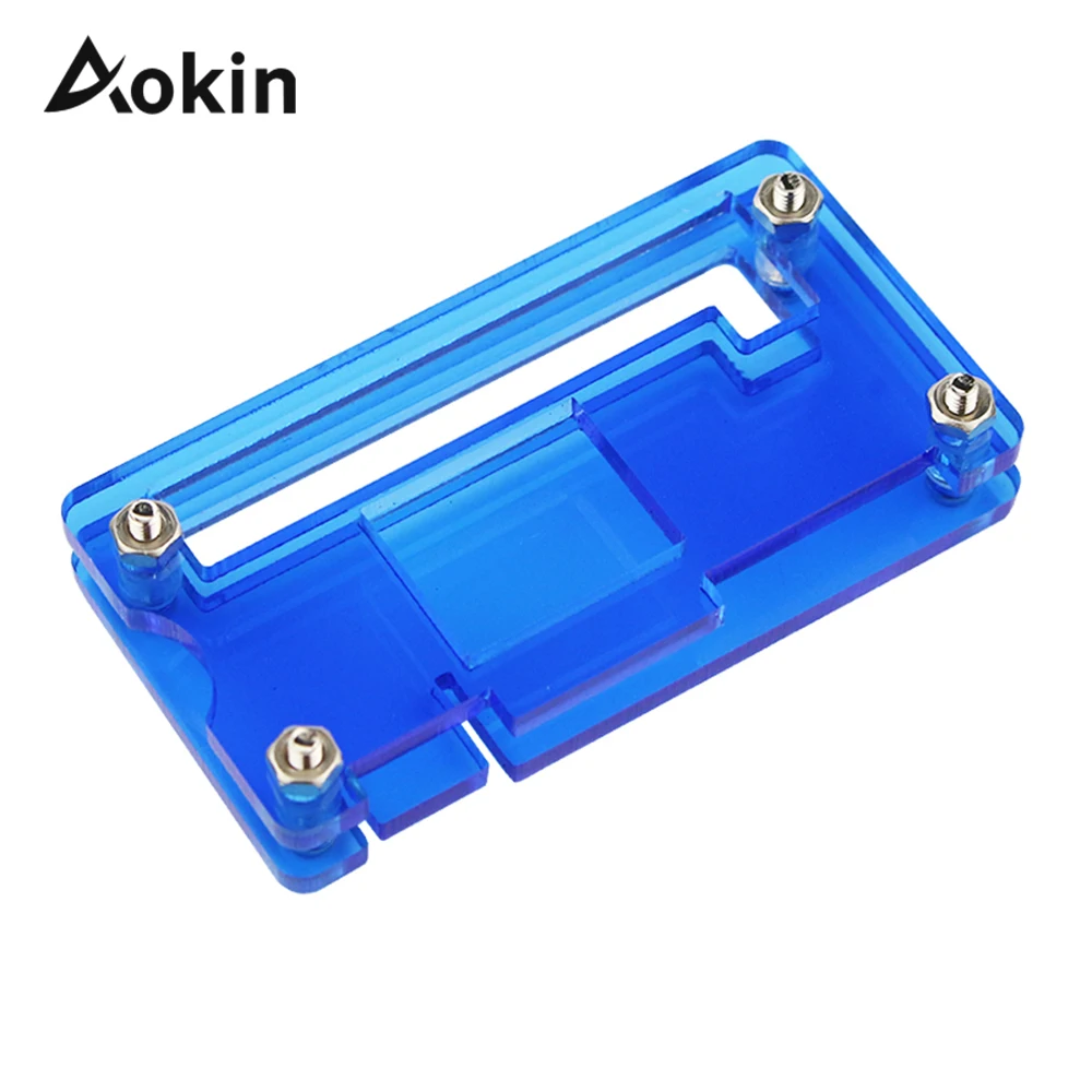 Чехол для Raspberry Pi Zero черно синий прозрачный чехол из АБС пластика PI W V1.3|Аксессуары