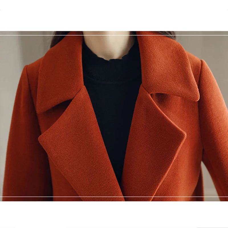 2018 Winter Women Wool Coat Long Thick Female Overcoat high quality Women's Jackets Coats Sobretudo YM106 | Женская одежда