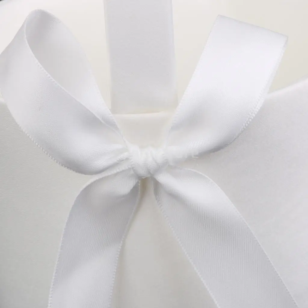 Бант SPMART цвета слоновой кости из атласной ленты Свадебная корзина с цветами для