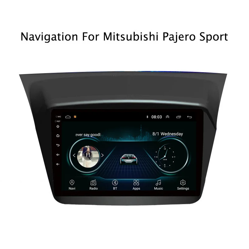 9 &quot2.5D IPS Android 8 1 автомобильный DVD GPS плеер для Mitsubishi Pajero Sport 2013-2017 Радио стерео