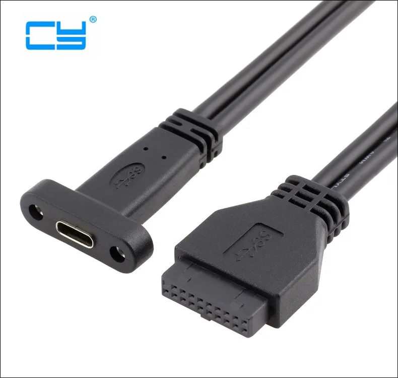 Задняя панель с портом USB 3 1 типа C 0 20 контактный разъем P Женский к Тип c хост PCI