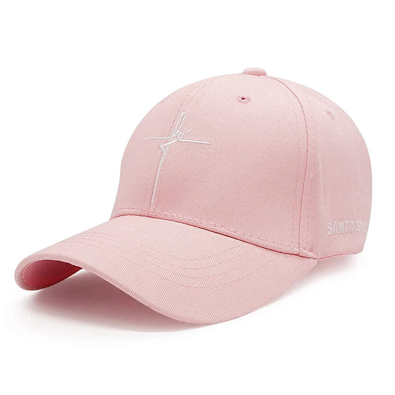 pink Новинка, хлопковая вышивка крестиком бейсболка для мужчин и женщин, бейсболка с вышивкой, кепка, Повседневная Кепка унисекс, модная кепка в стиле хип-хоп, s Gorras - Цвет: pink