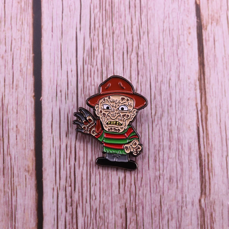 Freddy Vengeance pin &quotКошмар на улице Вязов&quot 80s значок из фильма ужасов убийца страшный