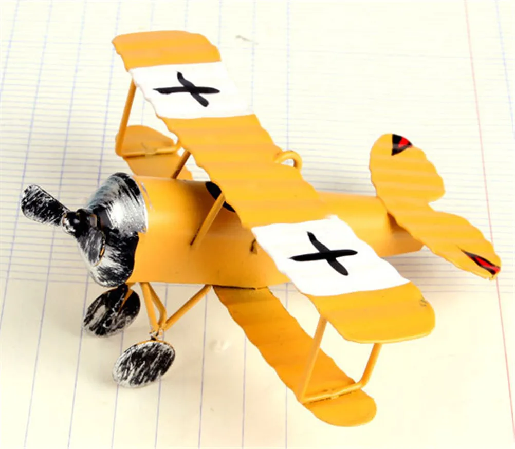 Винтаж металлический самолет модель Подставки для фотографий гладить ретро