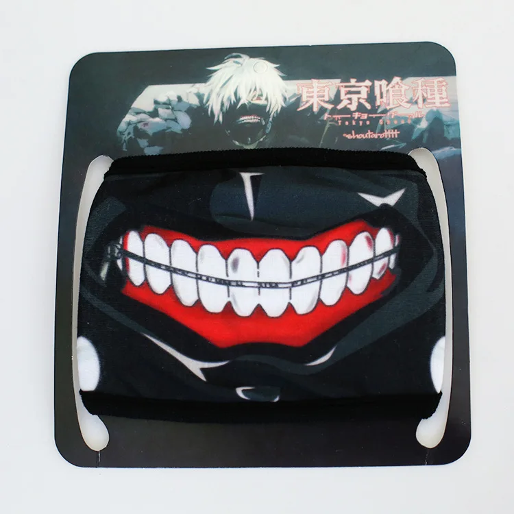 100 шт. Токийский Гуль 2 Kaneki Кен хоррор Хэллоуин косплей маска зимняя хлопковая