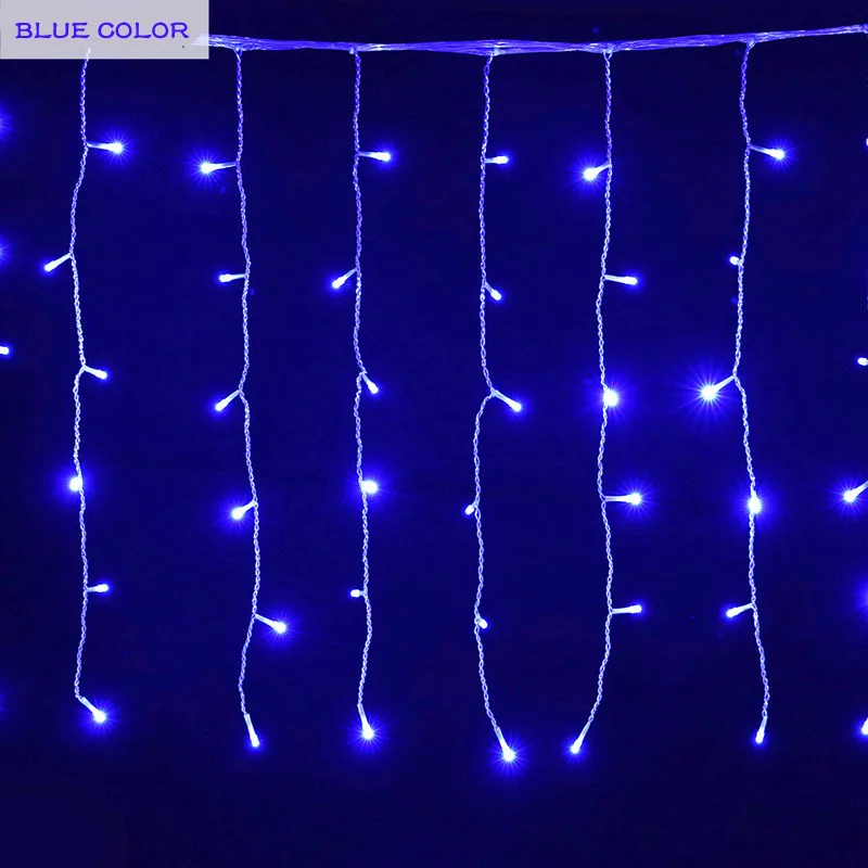 DCOO 4*0 6 м занавеска сосулька струнные огни 96Led 8 режимов Droop водонепроницаемые