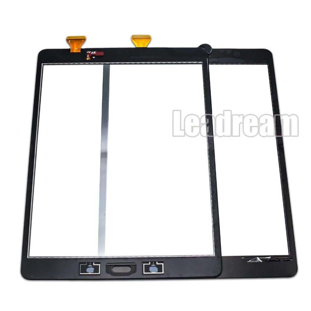 

50pcs/lot DHL For Samsung Galaxy Tab A 9.7 T550 T555 T551 Touch Screen Digitizer Sensor Glass with Adhesive Sticker