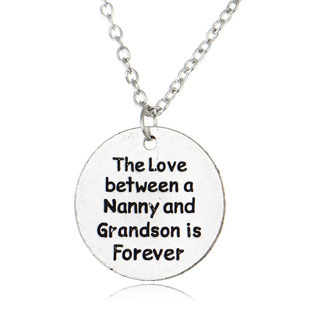 Цепочка с кулоном любовь между няней и внуком | Украшения аксессуары