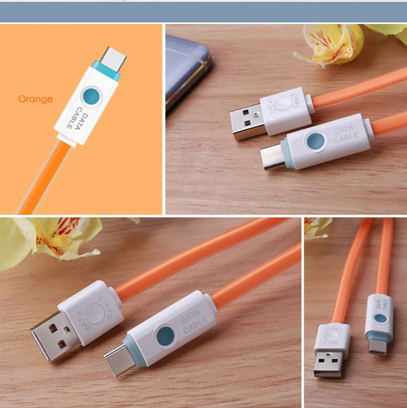 STOD type C USB кабель светодиодный светильник Usb C для Nokia N1 huawei P9 Nexus Lumia 950 XL lenovo Xiaomi zte Meizu Letv зарядное устройство type-c провод