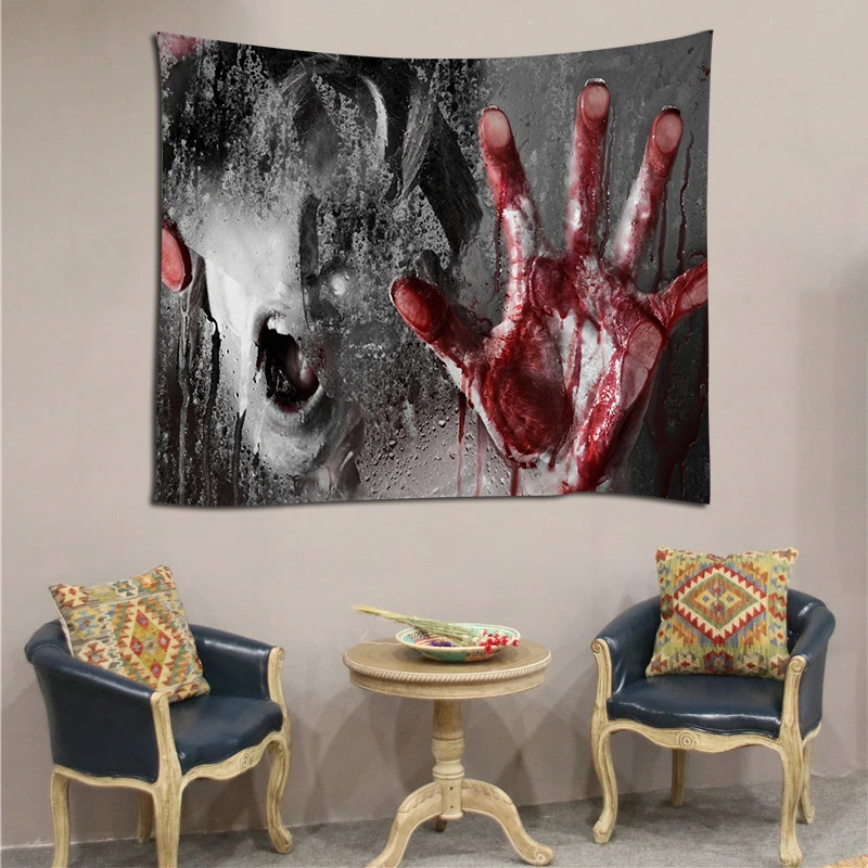 Искусственная ладонь Хэллоуин настенный гобелен ковер хэллоуивечерние