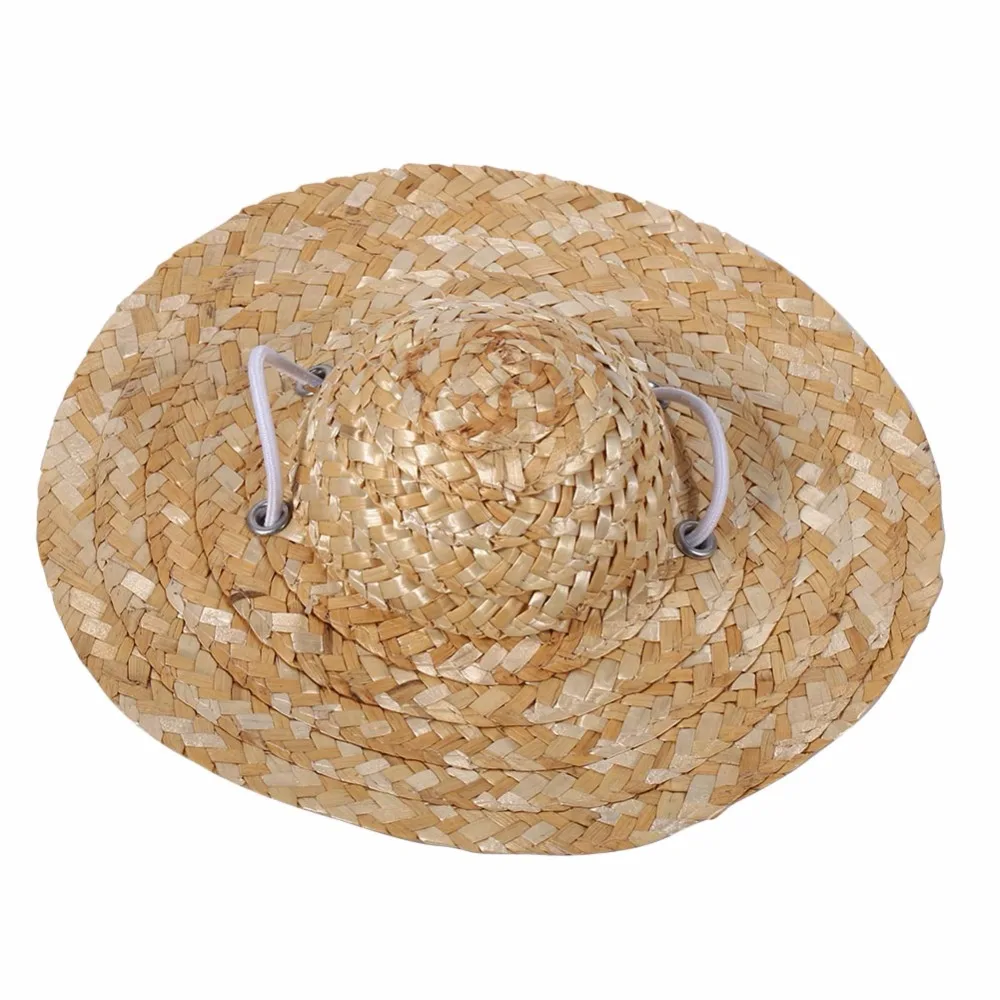 Соломенная шапочка ручной работы для собак домашних животных кошек Гавайский