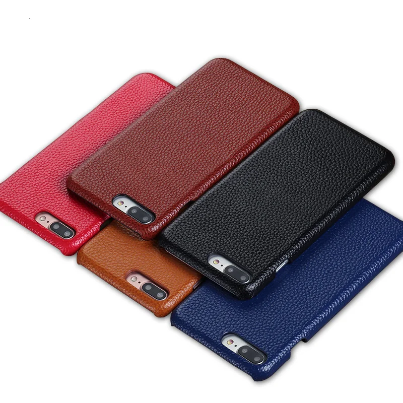 

Genuine Leather phone case for iphone X XS XR XSMAX 12 Mini 6 6s 5s se 7 8 plus 11 Pro Max litchi grain protection cover Luxury
