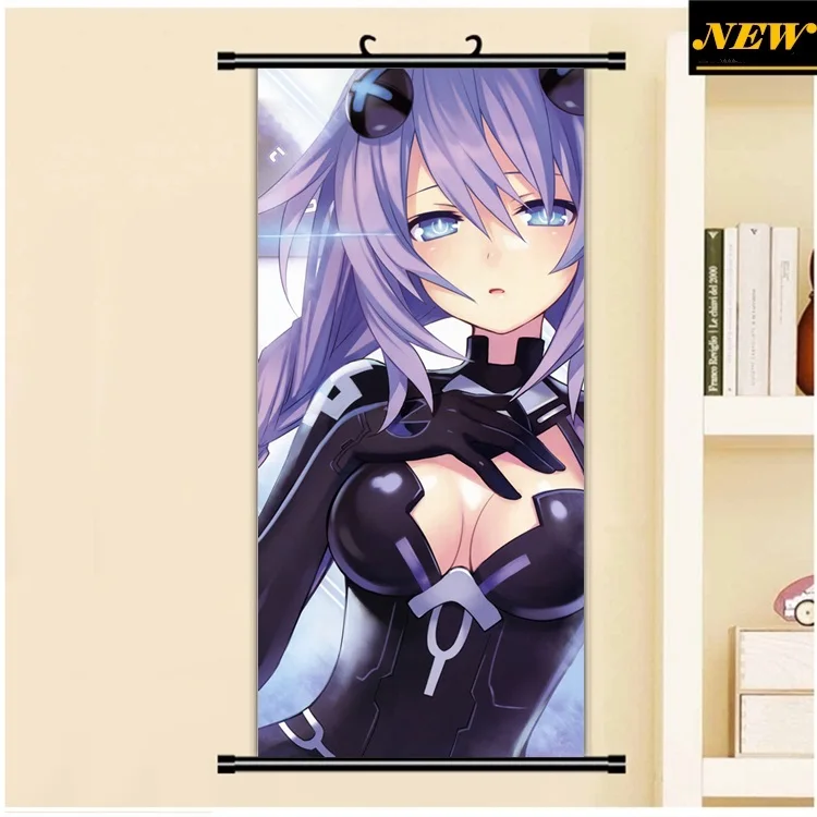 45x95 см компиляции сердце choujigen игра Нептун фиолетовый мультфильм аниме стены