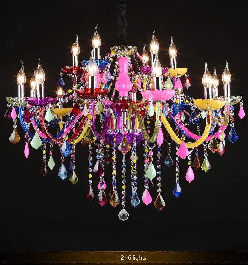 DX красочная хрустальная люстра светильник ing Lustre хрустальная люстра романтическая хрустальная люстра современная кухонная люстра светильник