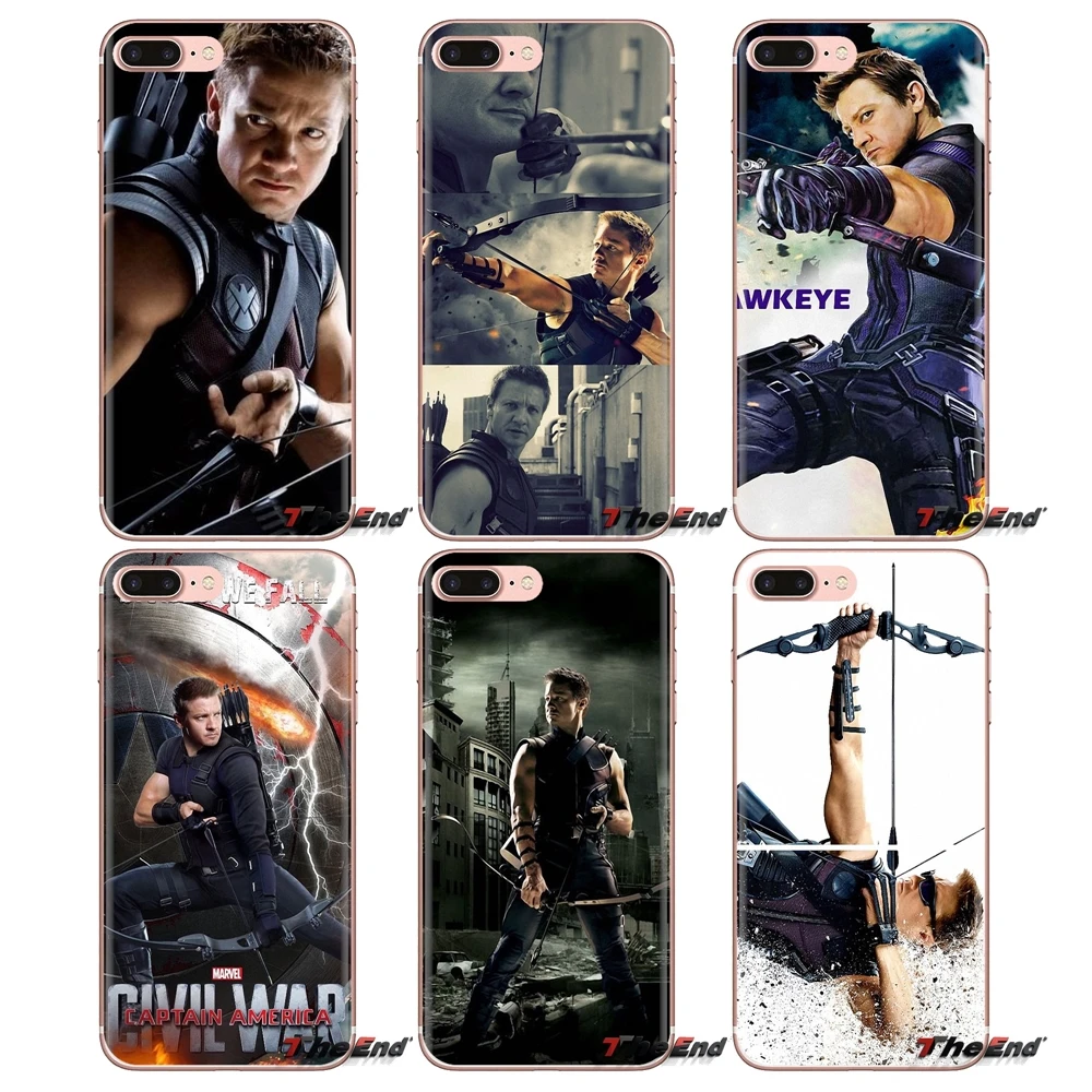 Silicone Phone Shell Case For Xiaomi Redmi 4A S2 Note 3 3S 4 4X 5 Plus 6 7 6A Pro Pocophone F1 hawkeye clint barton the Avengers |