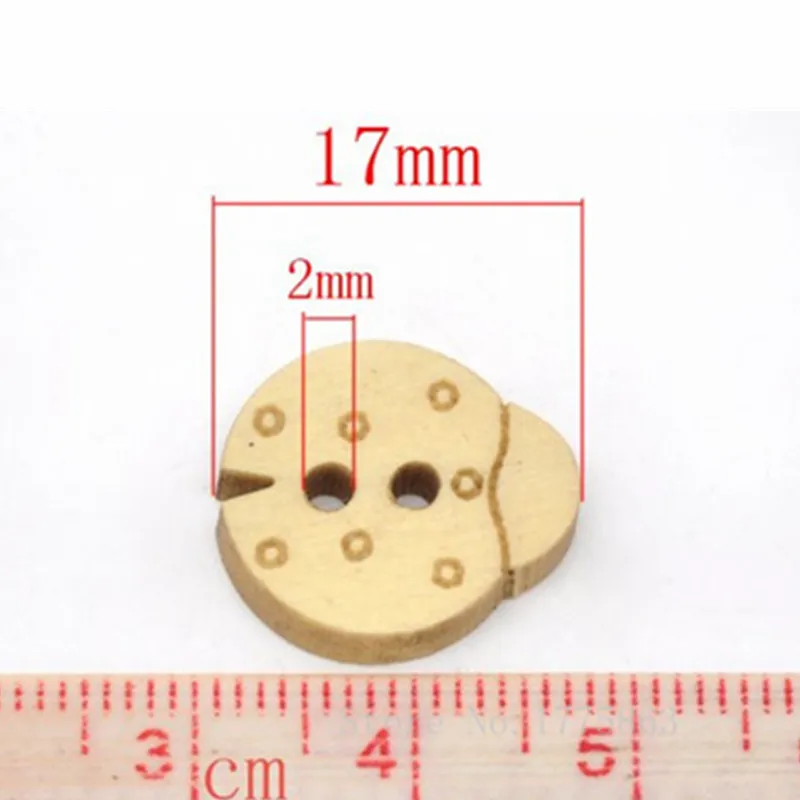 50 шт. деревянные пуговицы с божьей коровкой 15 х17 мм|button flower|button wirelessbutton pattern |