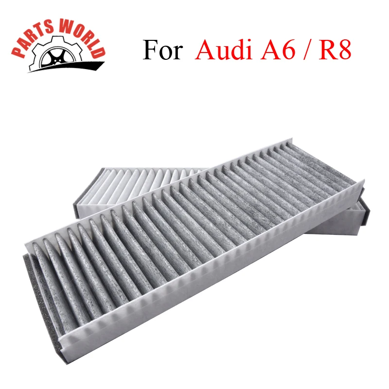 Автомобильный угольный салонный фильтр для Audi A6 4F2 4F5 4FH C6 Allroad R8 Spyder 4F0898438A 4F0898438B