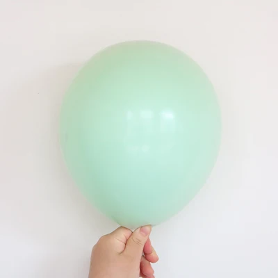 green Macaroon Латексные шарики для свадебного украшения макарун винтажные шары с днем рождения толстые гелиевые надувные вечерние украшения для детских игрушек - Цвет: green Macaroon