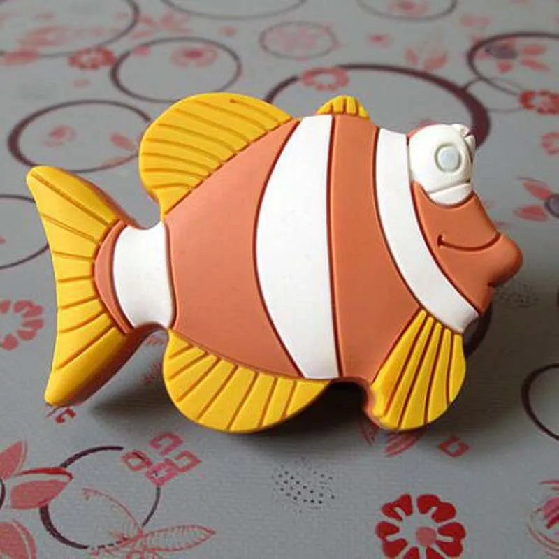 Kids Dresser Knobs Children Drawer Handles Fish  Nautical Furniture Knob Pull Handle Hardware acessories