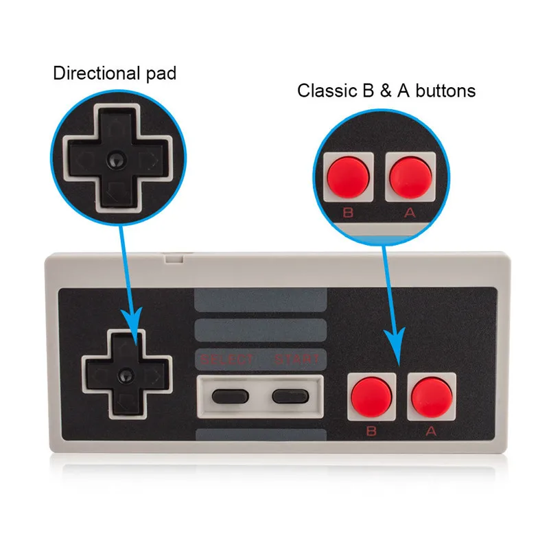 10 шт. * беспроводной контроллер Plug and Gaming для NES Classic Edition геймпад Мини кнопочный с