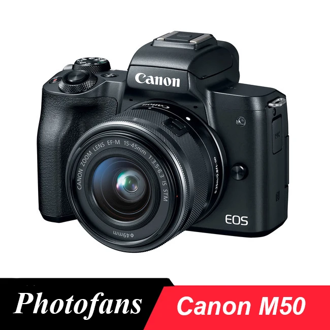 Беззеркальная камера Canon M50 с диагональю 15 45 мм f/3 5 6 3 IS STM объектив черный цвет МП