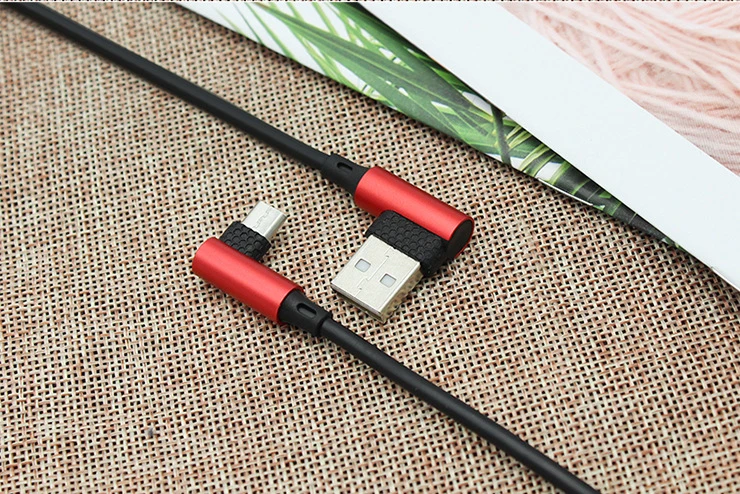 90 градусов USB Type C кабель 2A провод для быстрой зарядки Nintendo Switch Samsung S8 Oneplus 5 Pixel