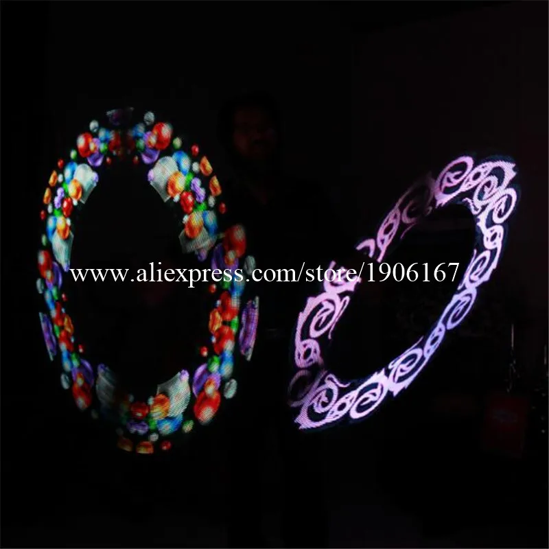 Полноцветные 30 пикселей светодиодный POI магические палочки программируемый