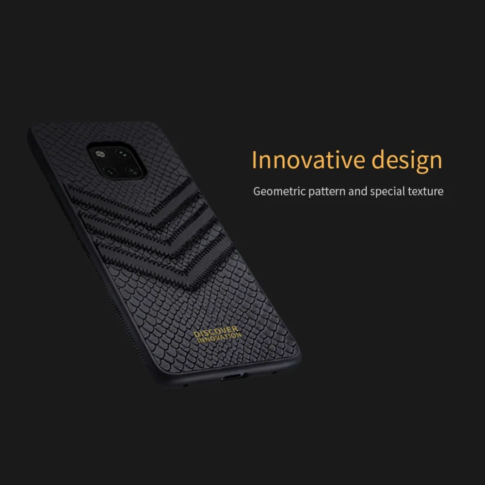 Престижный чехол Nillkin для Huawei Mate 20 Pro задняя крышка из искусственной кожи + Жесткий