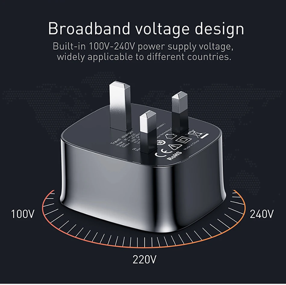 Baseus 3A двойное зарядное устройство USB Quick Charge 3,0 настенное зарядное устройство UK Plug QC3.0 быстрое зарядное устройство для samsung планшета мобильного телефона