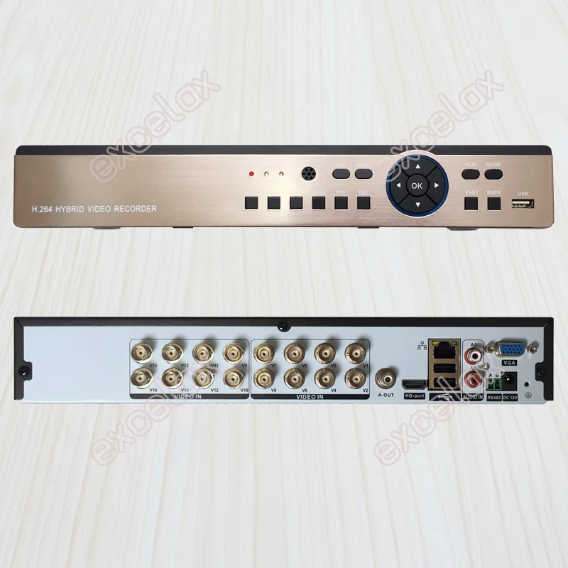 16CH 5 в 1 IP AHD TVI CVI CVBS аналоговая камера Hybrid DVR 4MP 3MP 1080P 2MP AHB7016T GS V3 XM плата HVR ONVIF