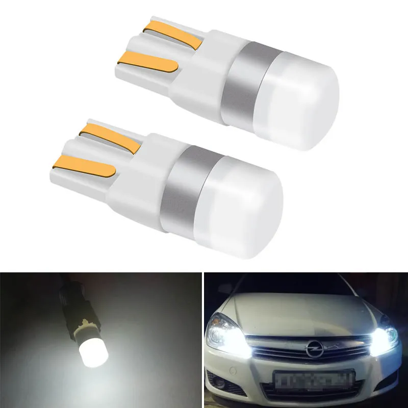 2 шт. Автомобильные светодиодные лампы T10 LED 194 W5W 1 CANBUS 3030SMD для фар бровей Opel Astra h j g