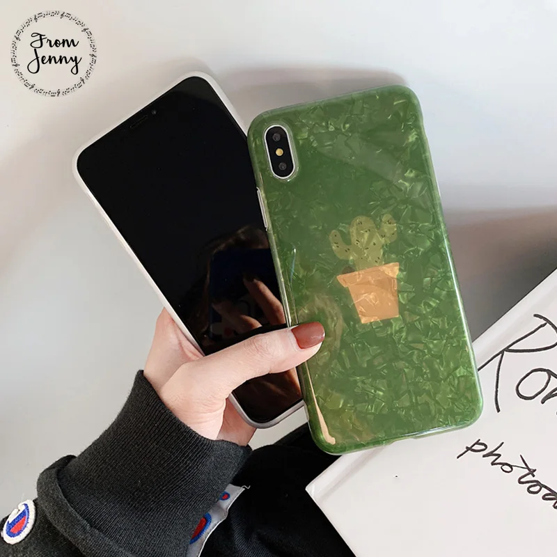 От Jenny Doodle cartoon girl для iPhone x xr xs max 6 6s 7 8 Plus кронштейн с надписью мобильный телефон