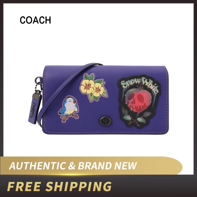 Coach Dinky с нашивками через плечо 32759 /32758/32760 | Багаж и сумки