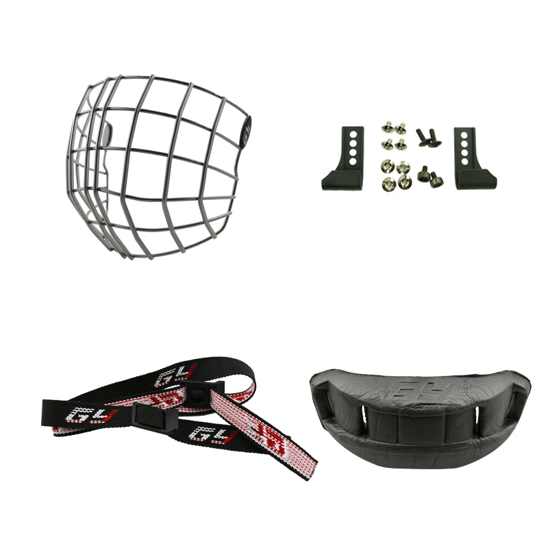 Бесплатная доставка Новый дизайн A3 стальной хоккейный плеер шлем клетка лицо щит