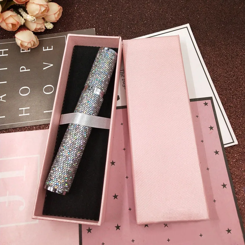 With Pink Box 10 шт высокое Класс красочные блестящие DIY пустой тубы с тушью для ресниц с палочка для ресниц Кисть крем для ресниц контейнер бутылки флаконы с коробкой - Цвет: With Pink Box
