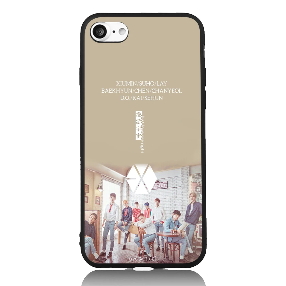 Рыжий кот EXO Love Me правой Корея звезда музыка Книги по искусству для iPhone 6 S 7 Plus ТПУ