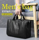 Роскошный брендовый портфель из овечьей кожи, сумка из натуральной кожи, дизайнерская сумка, портфель в стиле плетеной кожи