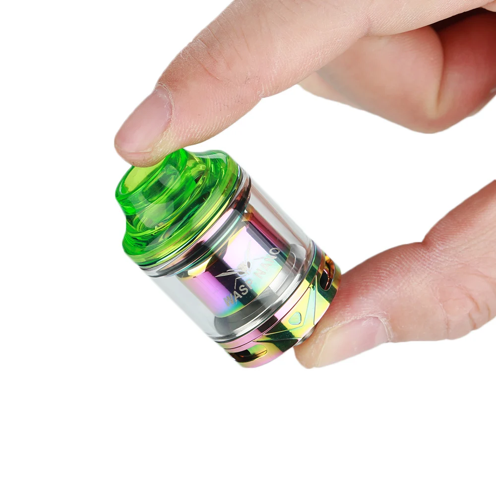 Оригинальный OUMIER WASP NANO RTA 2 мл емкость 23 мм Диаметр w/Top Refill дизайн и PCTG капельный
