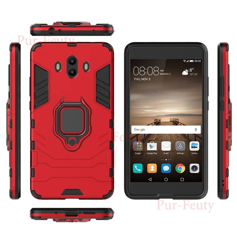 Чехол для huawei mate 10 ALP-L09 ALP-L29 360 противоударный Синий черный, Красный Жесткий Чехол для huawei Коврики 10 ALP-TL00 ALP-AL00 аксессуары