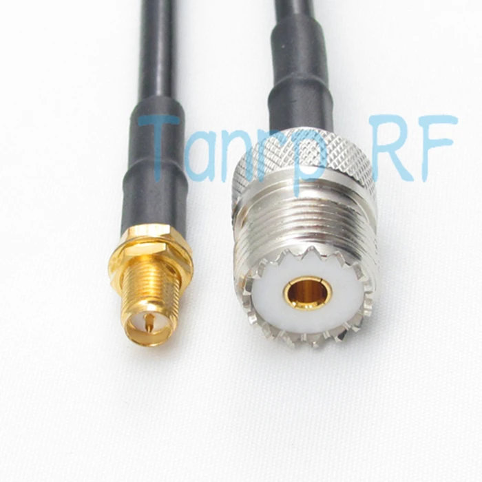 Бесплатная доставка! 100 см RG58 кабель Разъем UHF штекер к титановый Электролитный