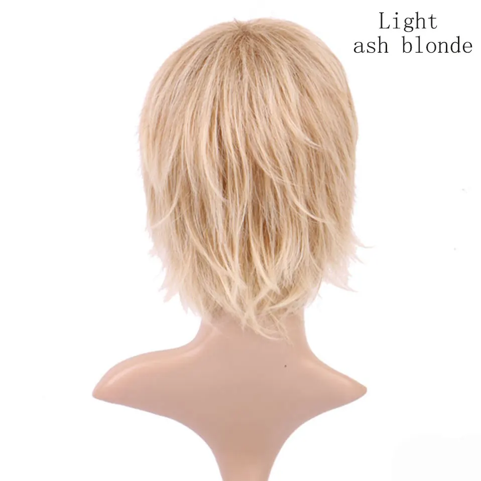 light ash blonde S-noilite длинные парики с челкой для женщин прямые вьющиеся Glueless парик синтетические парики Боб Прическа - Цвет: light ash blonde