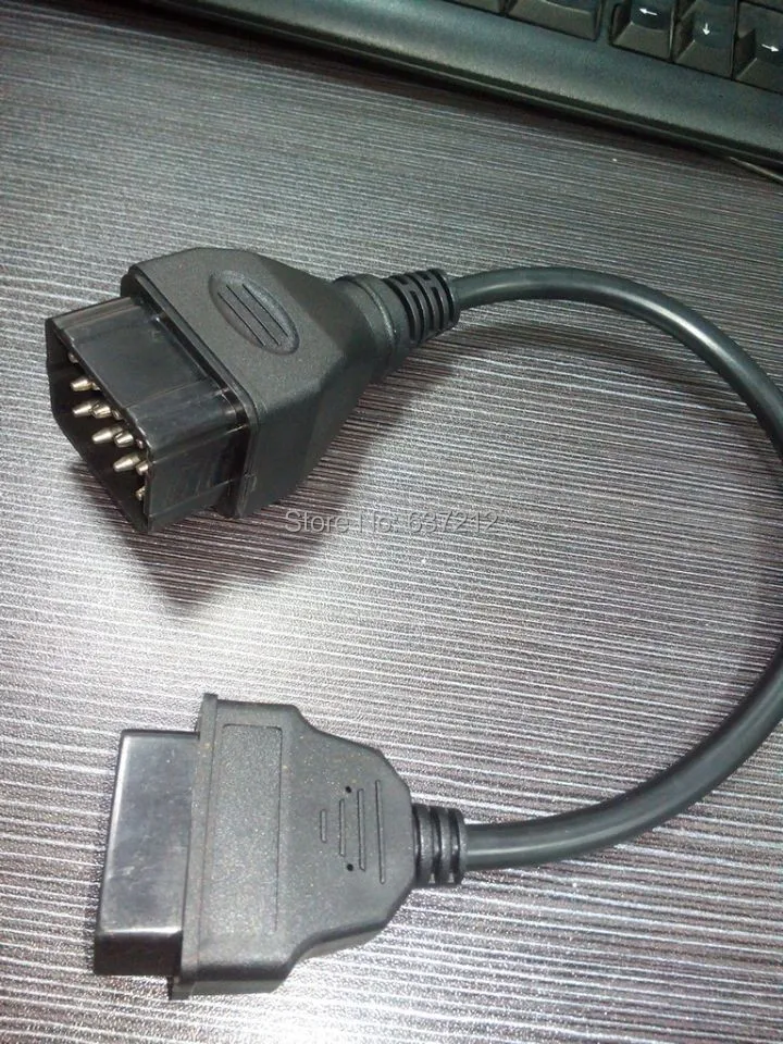 100% рабочий газ 12PIN 12 PIN к OBD 16PIN диагностический адаптер кабель DLC | Автомобили и